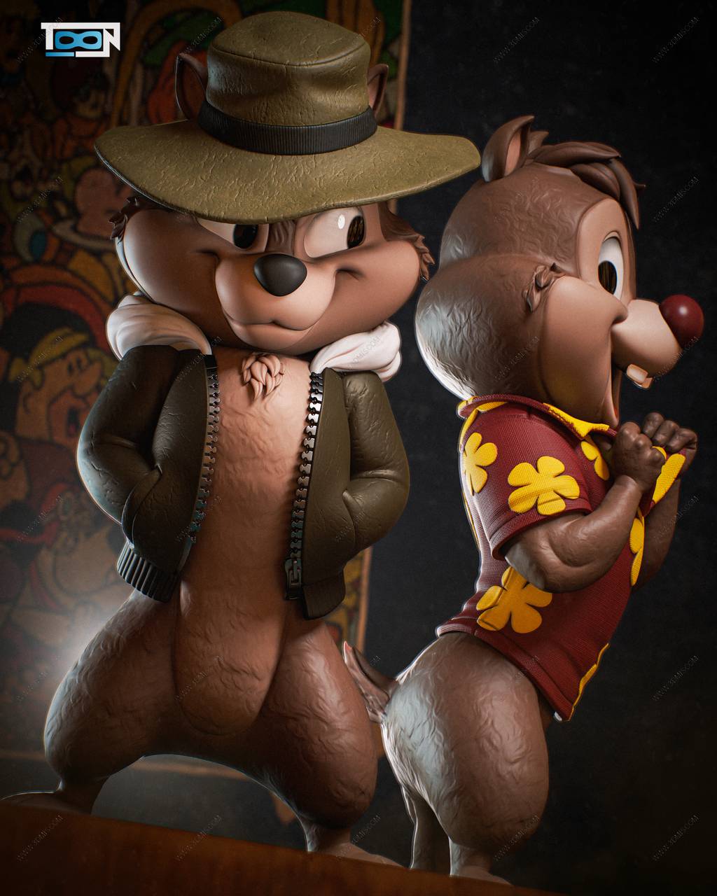 P站图纸印象馆 Toon Studios 大兵布鲁托 奇奇和蒂蒂 Toon Studios 大兵布鲁托 奇奇和蒂蒂