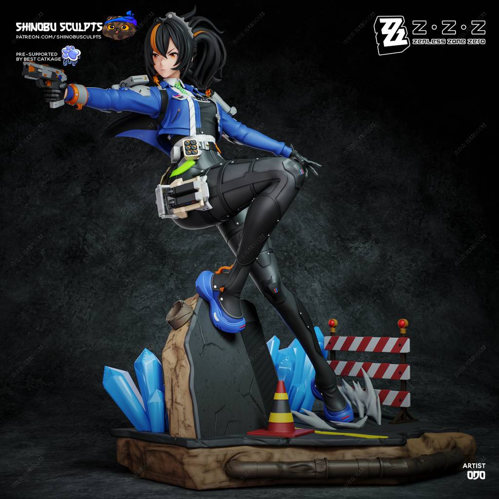 P站图纸印象馆 Shinobu Sculpts 绝区零 朱鸢 Shinobu Sculpts 绝区零 朱鸢