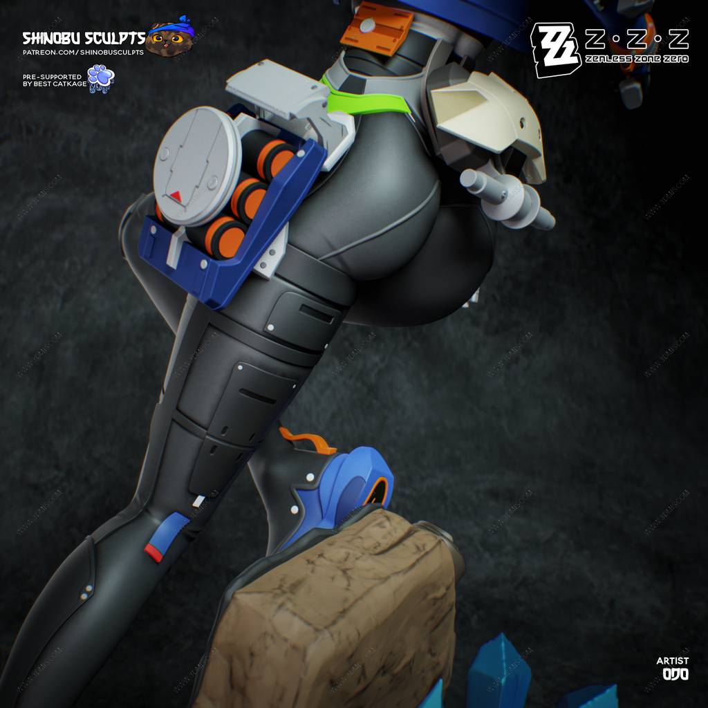 P站图纸印象馆 Shinobu Sculpts 绝区零 朱鸢 Shinobu Sculpts 绝区零 朱鸢