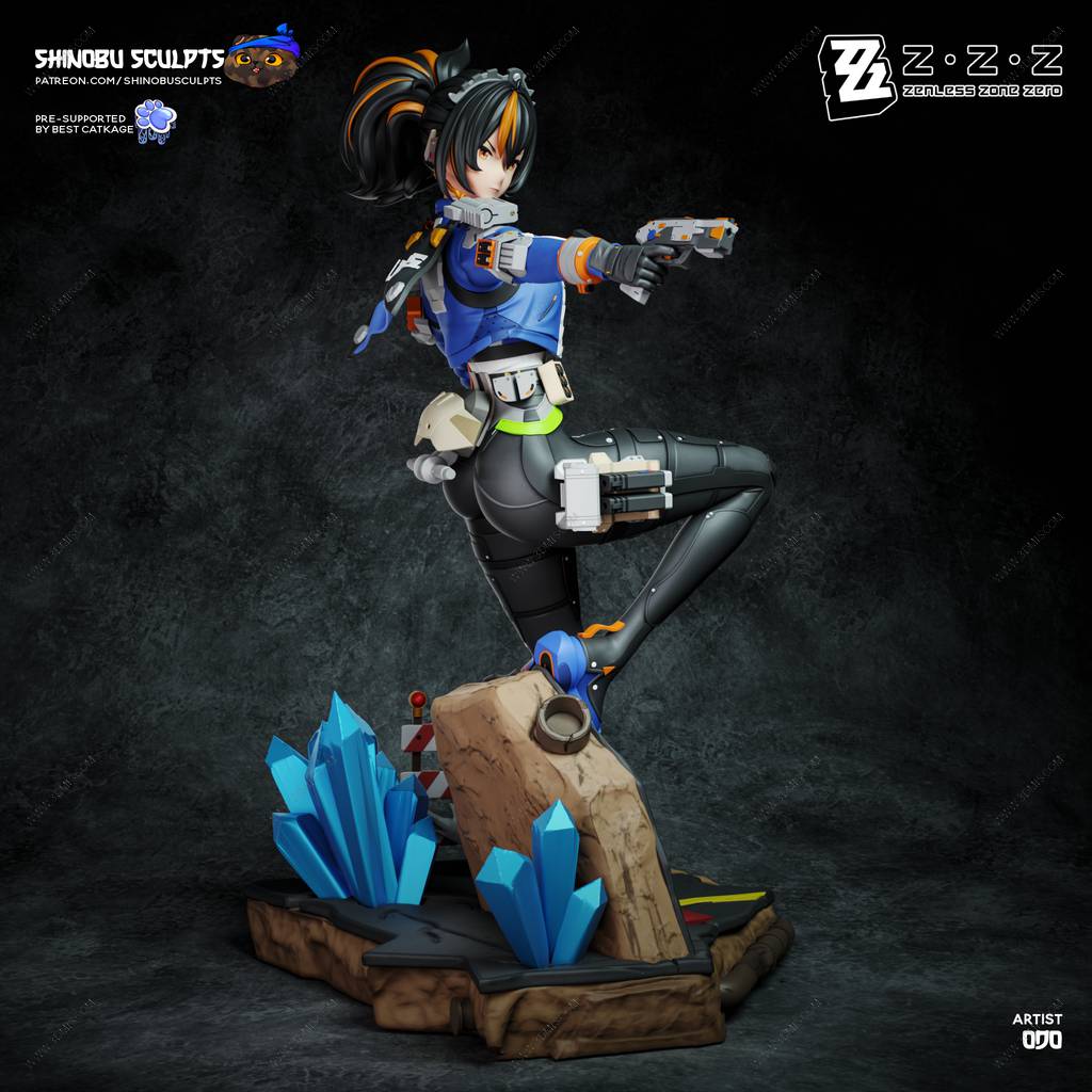 P站图纸印象馆 Shinobu Sculpts 绝区零 朱鸢 Shinobu Sculpts 绝区零 朱鸢