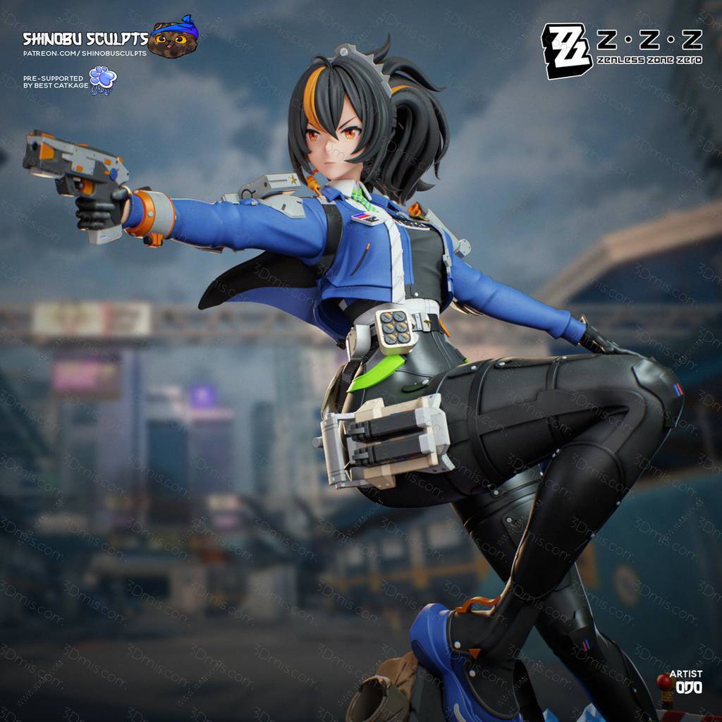 P站图纸印象馆 Shinobu Sculpts 绝区零 朱鸢 Shinobu Sculpts 绝区零 朱鸢