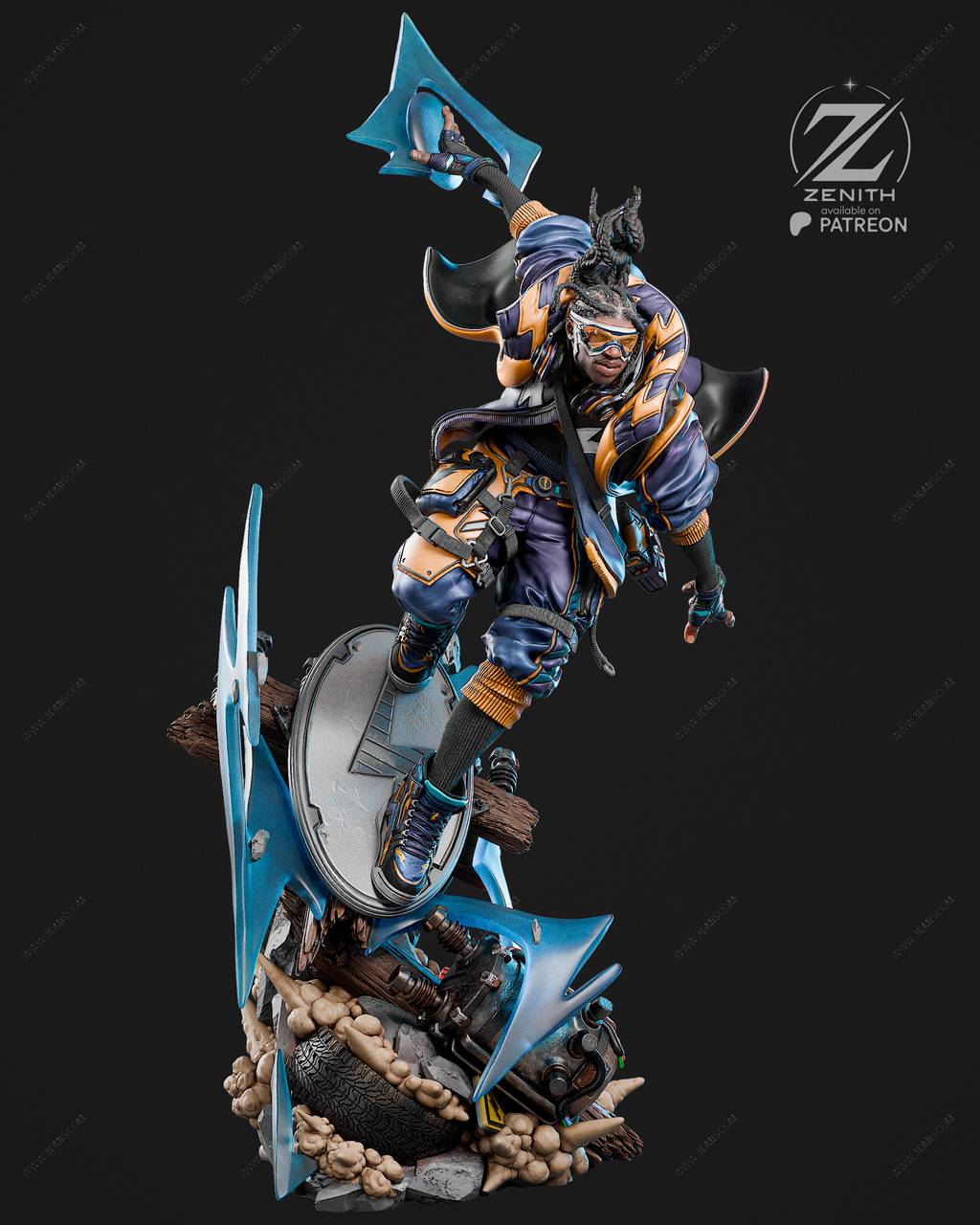 P站图纸印象馆 ZEZ STUDIOS DC漫画 静电侠 ZEZ STUDIOS DC漫画 静电侠