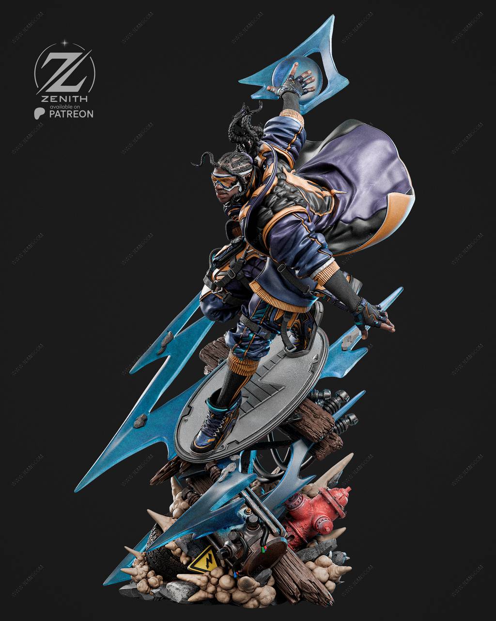 P站图纸印象馆 ZEZ STUDIOS DC漫画 静电侠 ZEZ STUDIOS DC漫画 静电侠