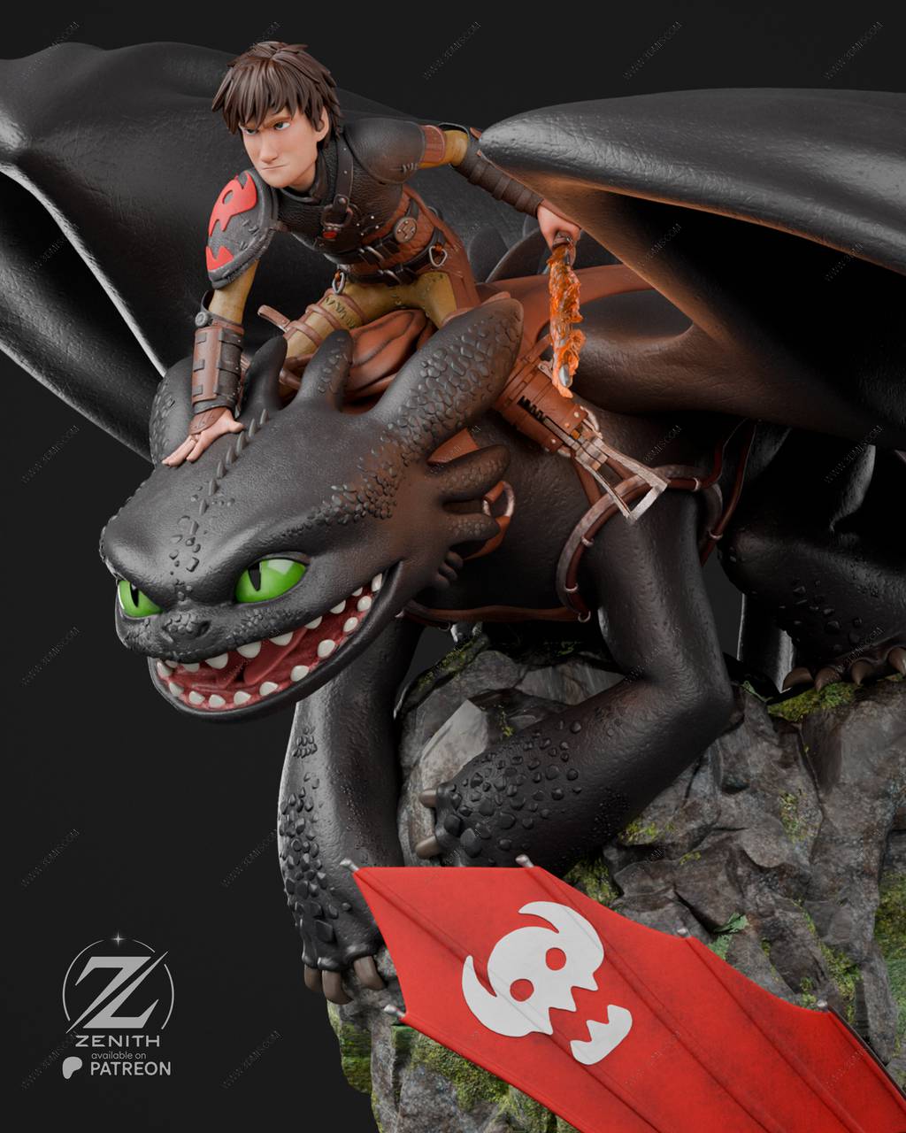 P站图纸印象馆 ZEZ STUDIOS 驯龙高手 小嗝嗝和夜煞 ZEZ STUDIOS 驯龙高手 小嗝嗝和夜煞