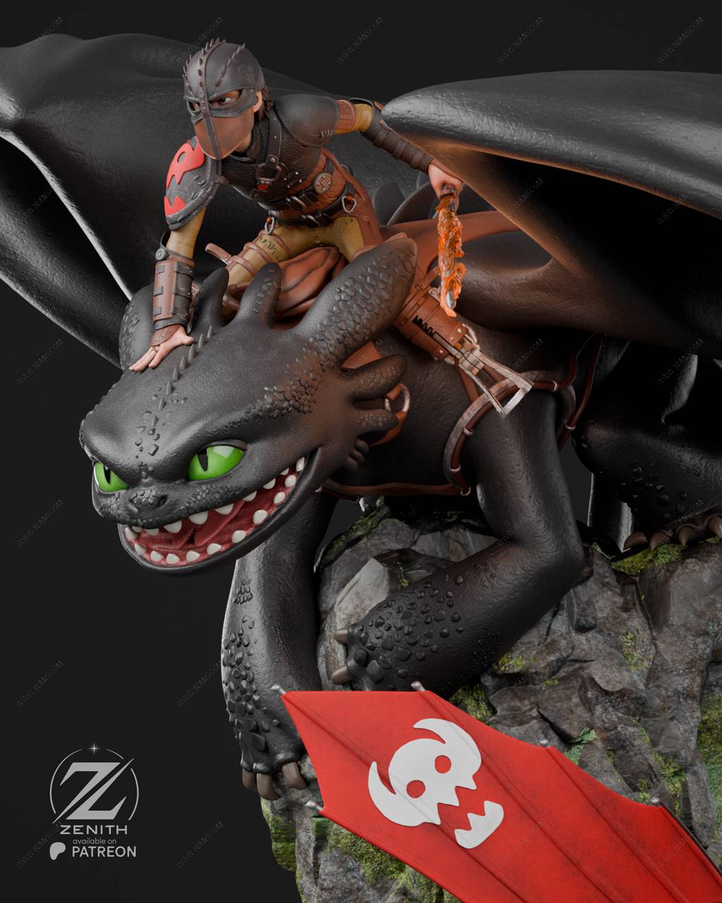 P站图纸印象馆 ZEZ STUDIOS 驯龙高手 小嗝嗝和夜煞 ZEZ STUDIOS 驯龙高手 小嗝嗝和夜煞