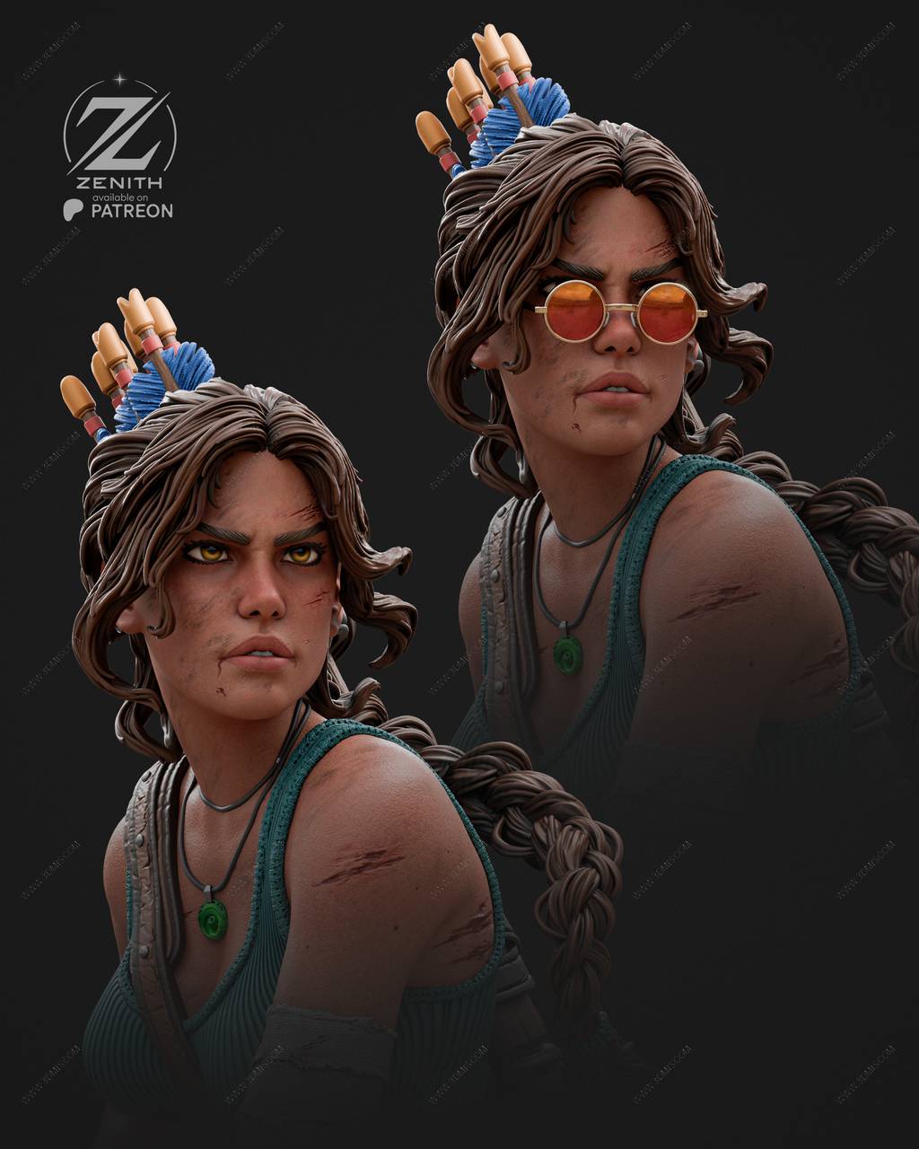 P站图纸印象馆 ZEZ STUDIOS 古墓丽影 劳拉 ZEZ STUDIOS 古墓丽影 劳拉