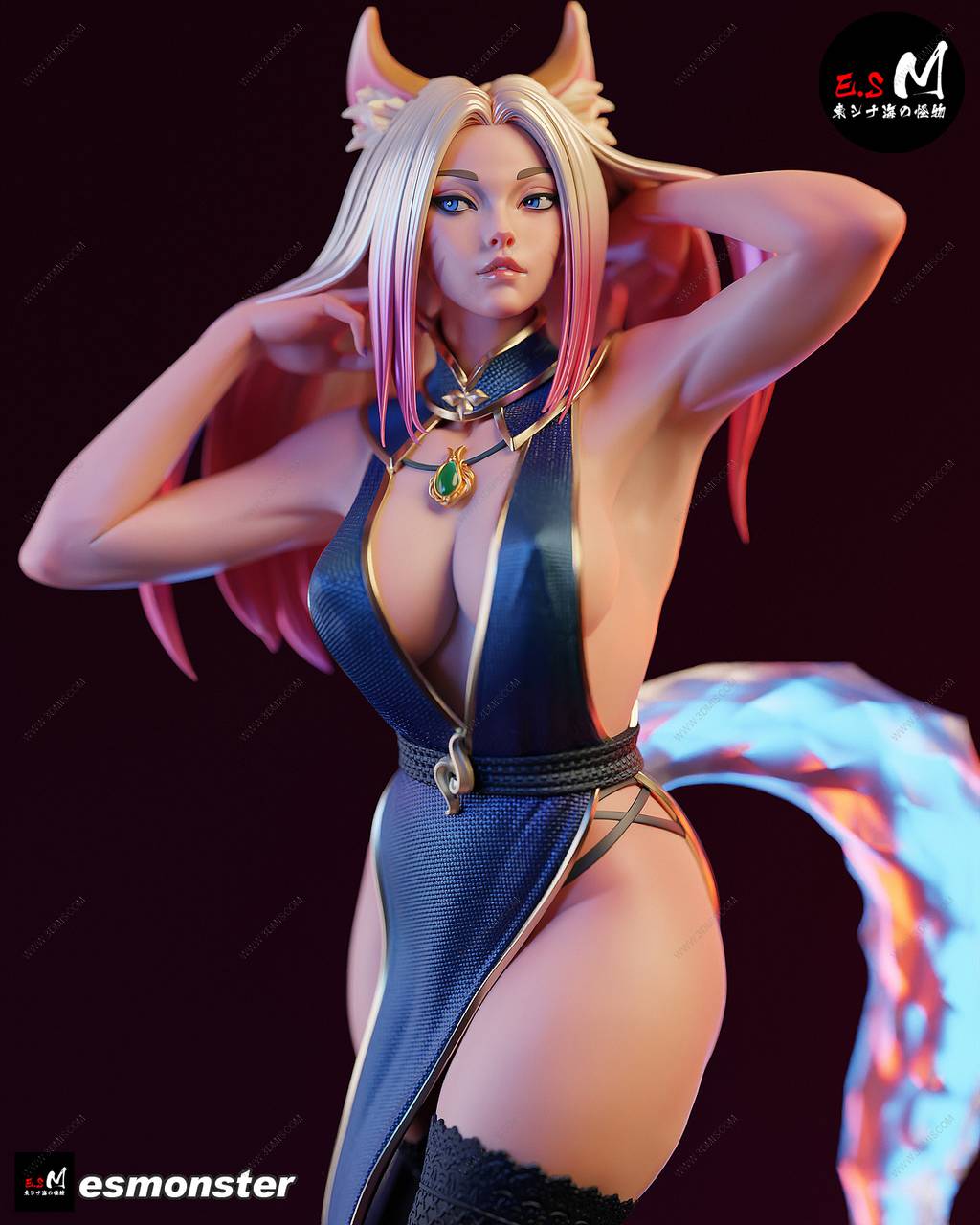 P站图纸印象馆 ESMonster 英雄联盟 九尾妖狐·阿狸 ESMonster 英雄联盟 九尾妖狐·阿狸