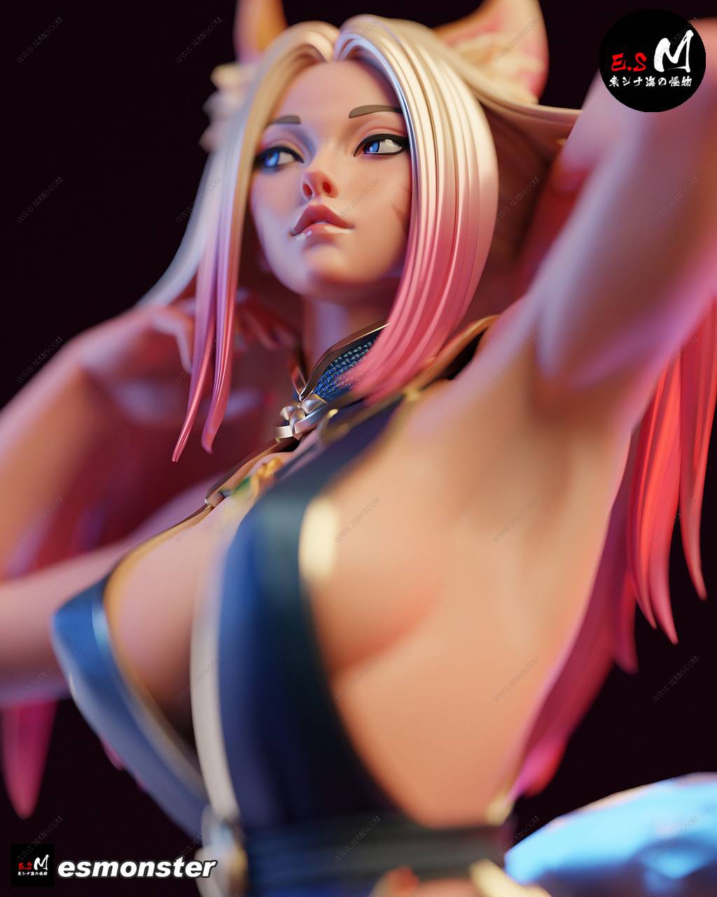 P站图纸印象馆 ESMonster 英雄联盟 九尾妖狐·阿狸 ESMonster 英雄联盟 九尾妖狐·阿狸