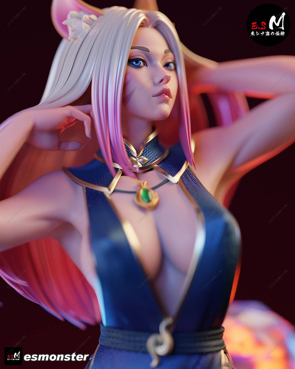 P站图纸印象馆 ESMonster 英雄联盟 九尾妖狐·阿狸 ESMonster 英雄联盟 九尾妖狐·阿狸