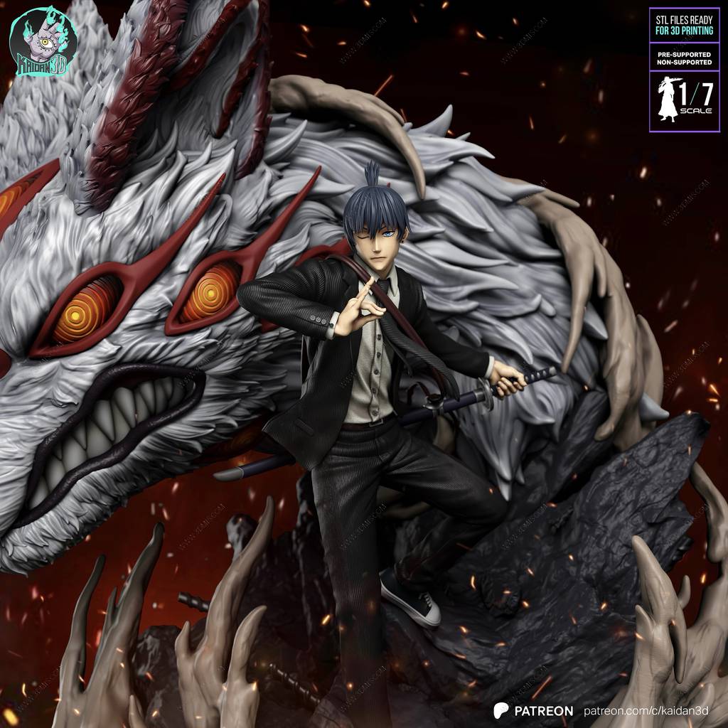 P站图纸印象馆 Kaidan 链锯人 早川秋 Kaidan 链锯人 早川秋