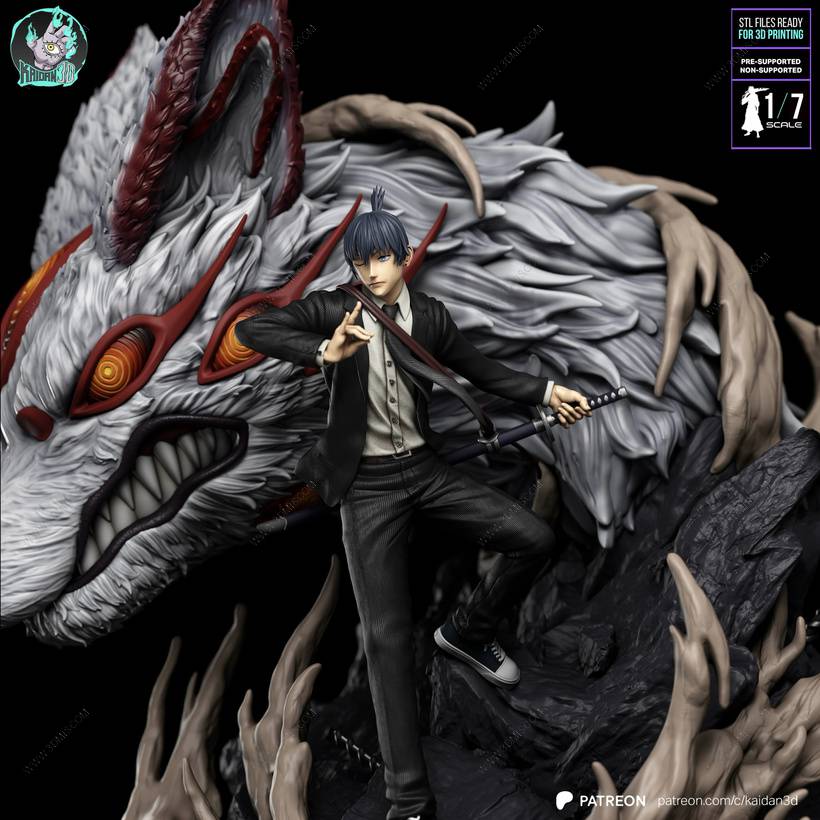 P站图纸印象馆 Kaidan 链锯人 早川秋 Kaidan 链锯人 早川秋