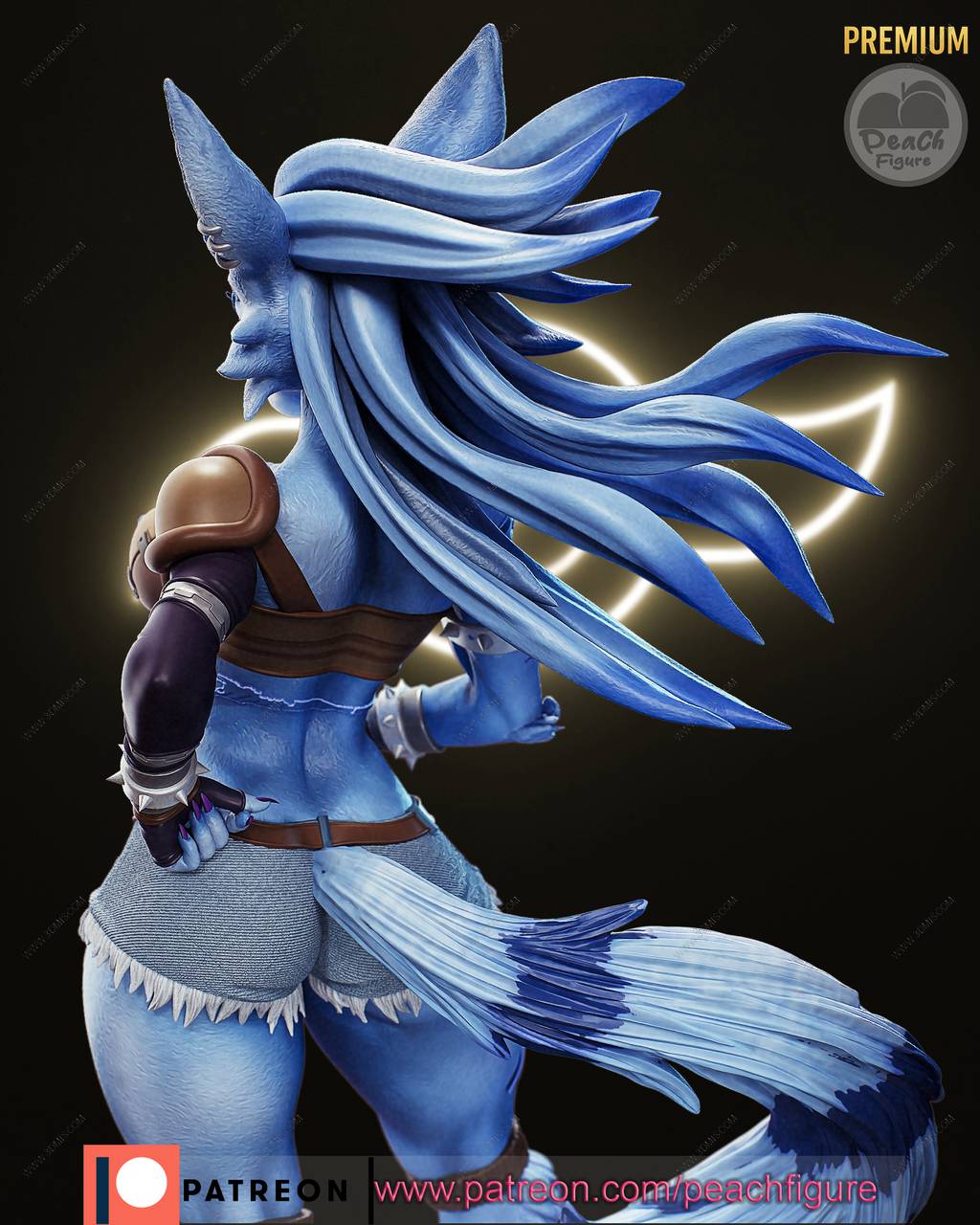 P站图纸印象馆 Peach Figure 数码怪兽 狼人加鲁鲁兽 Peach Figure 数码怪兽 狼人加鲁鲁兽