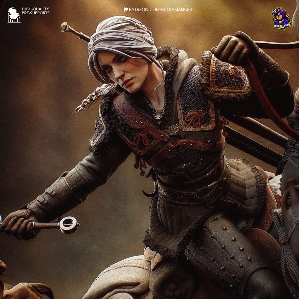 P站图纸印象馆 Bulkamancer 猎魔人 希里VS蝎尾狮 Bulkamancer 猎魔人 希里VS蝎尾狮