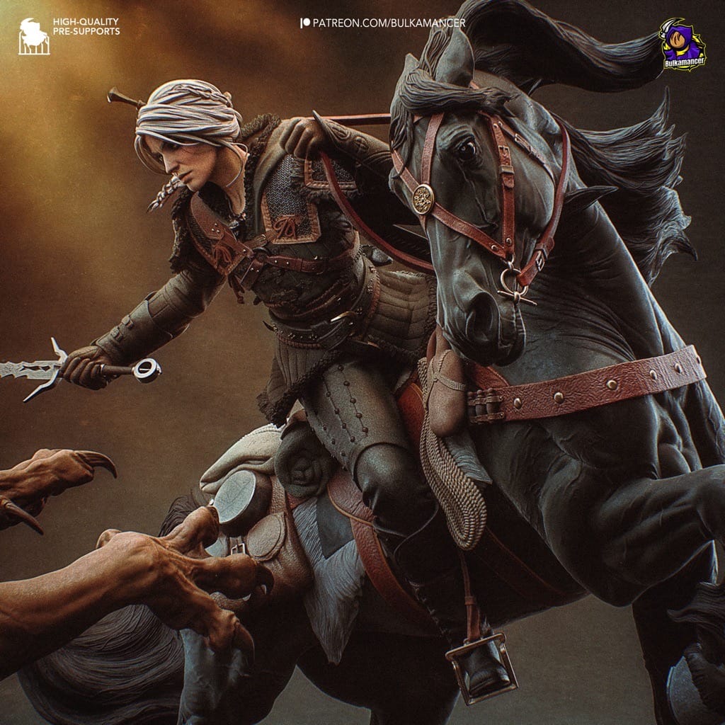 P站图纸印象馆 Bulkamancer 猎魔人 希里VS蝎尾狮 Bulkamancer 猎魔人 希里VS蝎尾狮