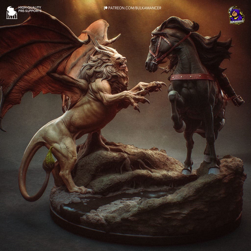 P站图纸印象馆 Bulkamancer 猎魔人 希里VS蝎尾狮 Bulkamancer 猎魔人 希里VS蝎尾狮