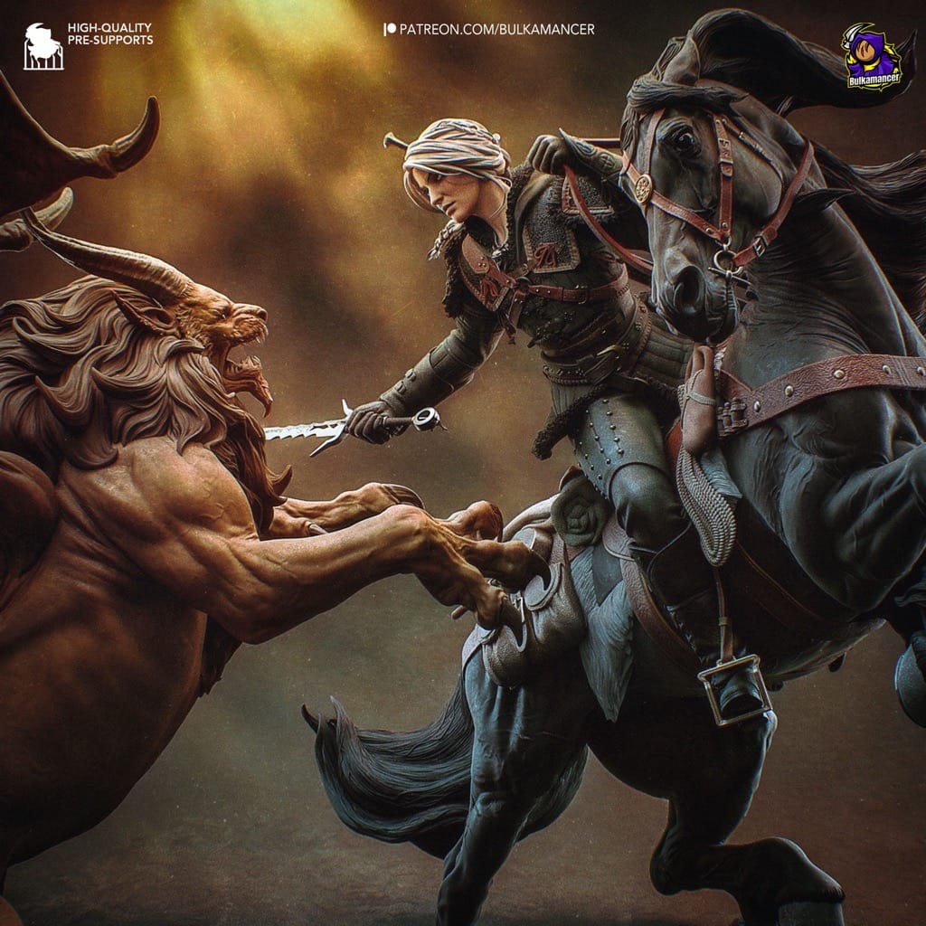 P站图纸印象馆 Bulkamancer 猎魔人 希里VS蝎尾狮 Bulkamancer 猎魔人 希里VS蝎尾狮