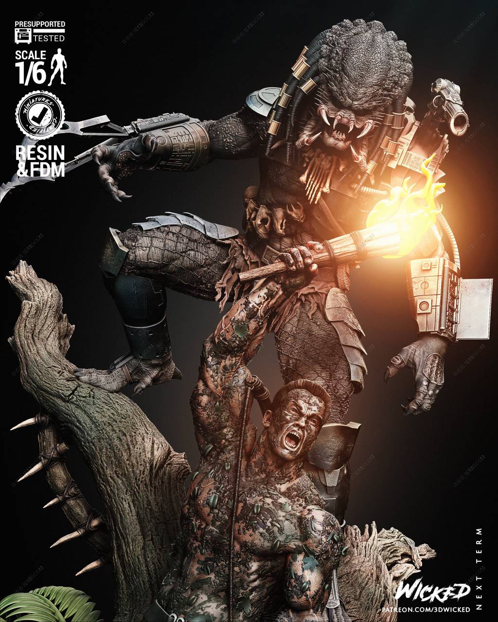 P站图纸印象馆 3DWicked 铁血战士和达奇 3DWicked 铁血战士和达奇