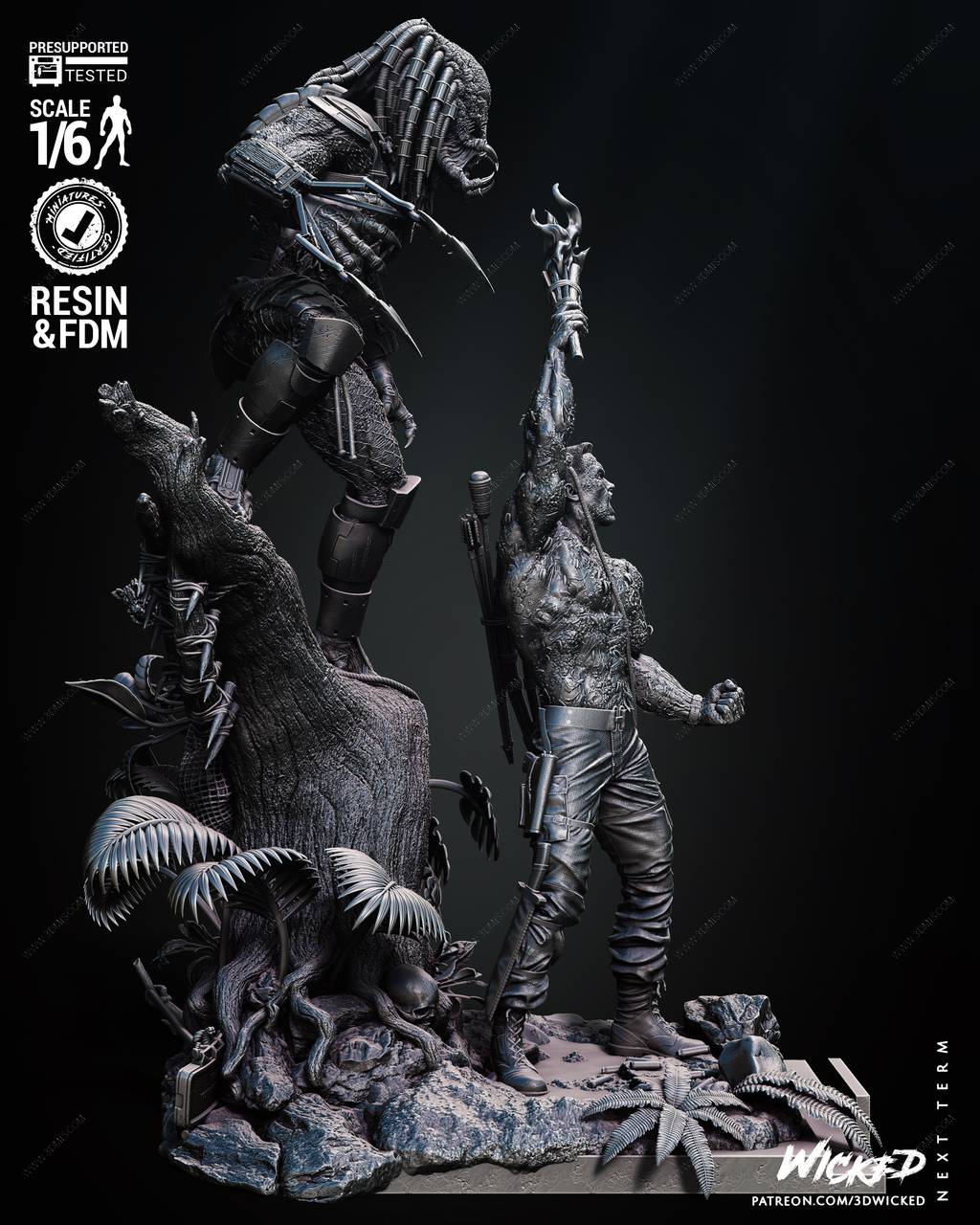 P站图纸印象馆 3DWicked 铁血战士和达奇 3DWicked 铁血战士和达奇