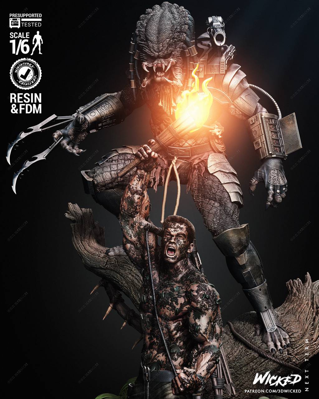 P站图纸印象馆 3DWicked 铁血战士和达奇 3DWicked 铁血战士和达奇