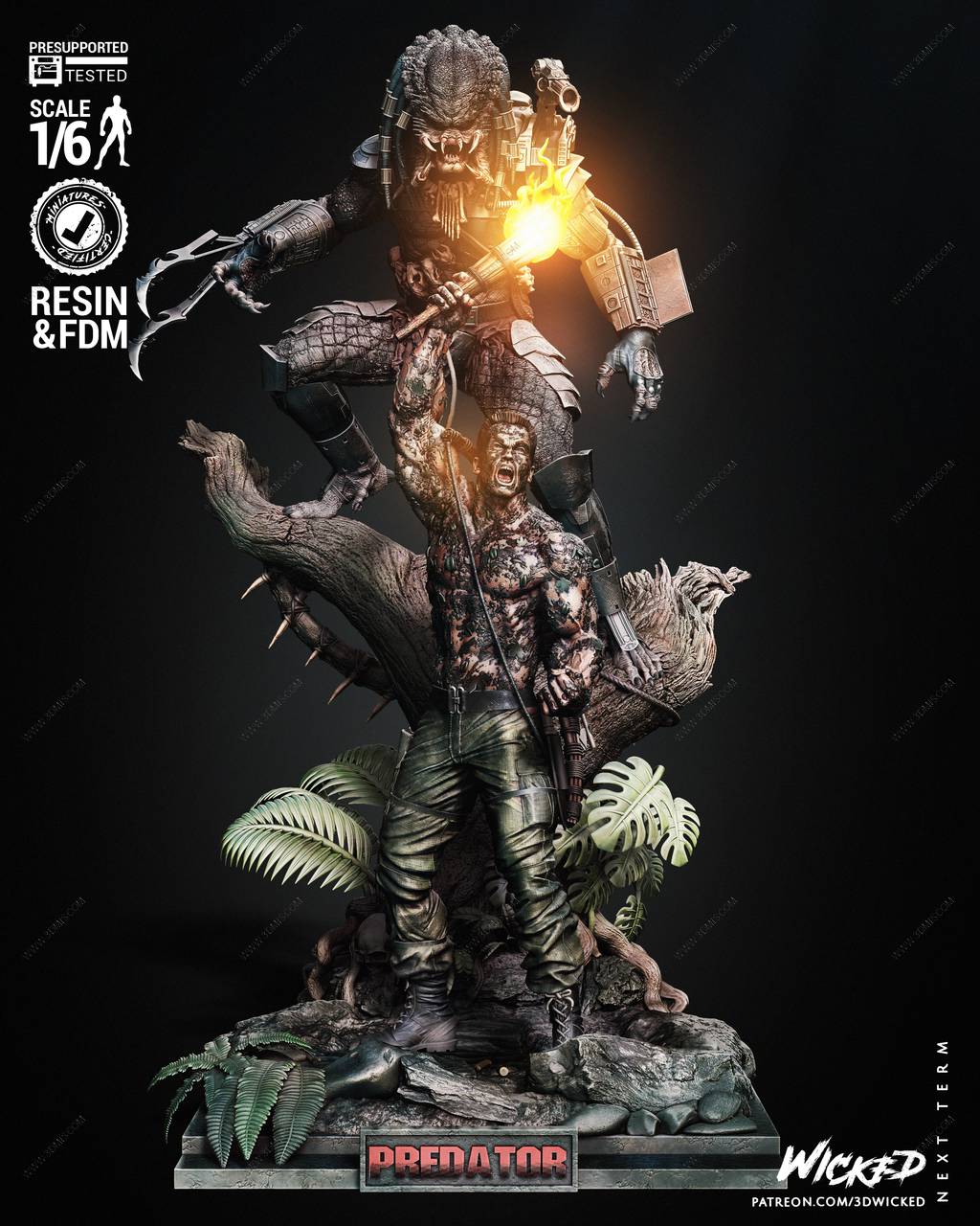 P站图纸印象馆 3DWicked 铁血战士和达奇 3DWicked 铁血战士和达奇