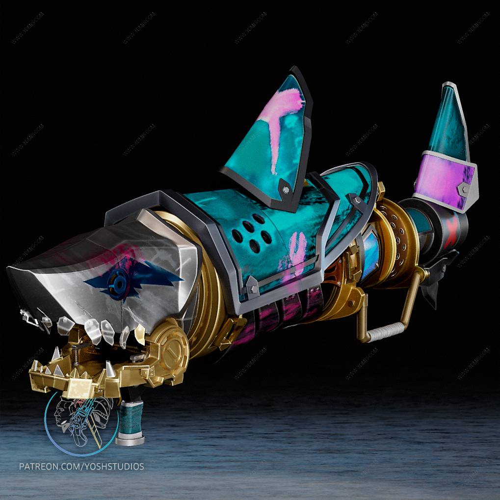 P站图纸印象馆 Yosh 英雄联盟 金克丝的鲨鱼炮 Yosh 英雄联盟 金克丝的鲨鱼炮