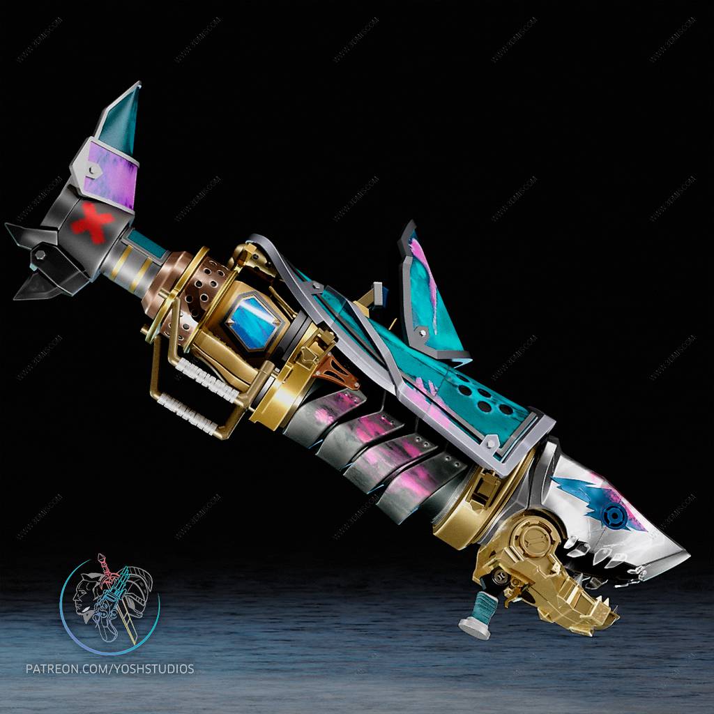 P站图纸印象馆 Yosh 英雄联盟 金克丝的鲨鱼炮 Yosh 英雄联盟 金克丝的鲨鱼炮