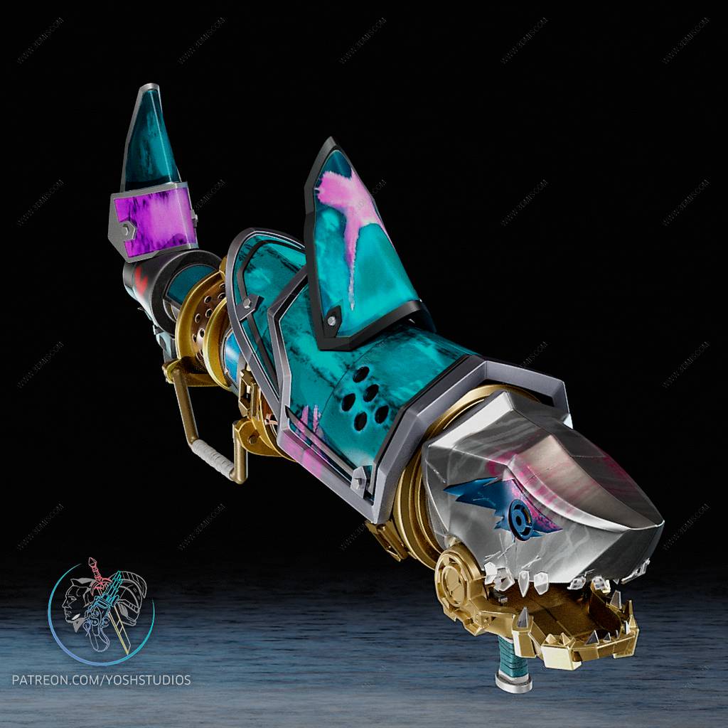 P站图纸印象馆 Yosh 英雄联盟 金克丝的鲨鱼炮 Yosh 英雄联盟 金克丝的鲨鱼炮