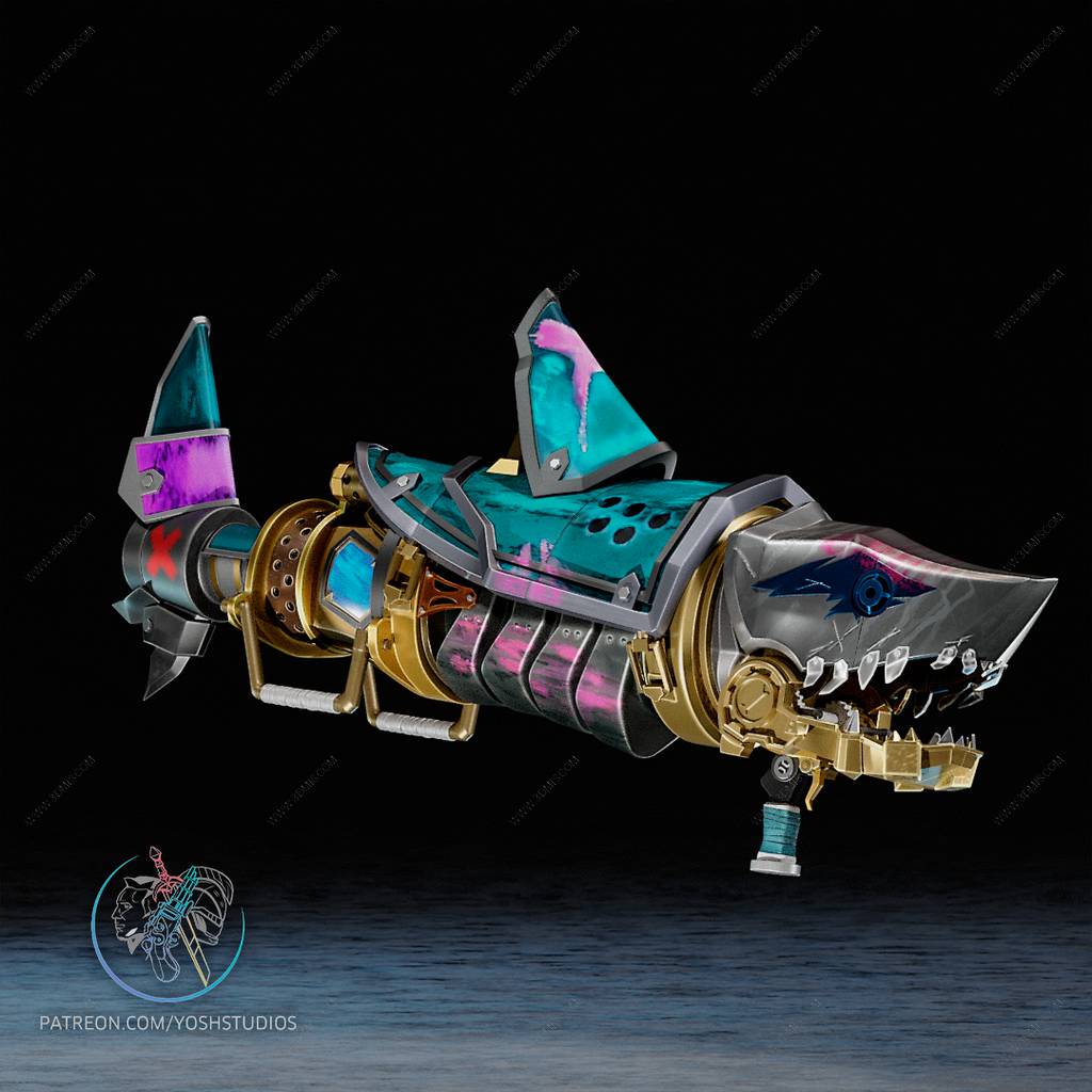 P站图纸印象馆 Yosh 英雄联盟 金克丝的鲨鱼炮 Yosh 英雄联盟 金克丝的鲨鱼炮