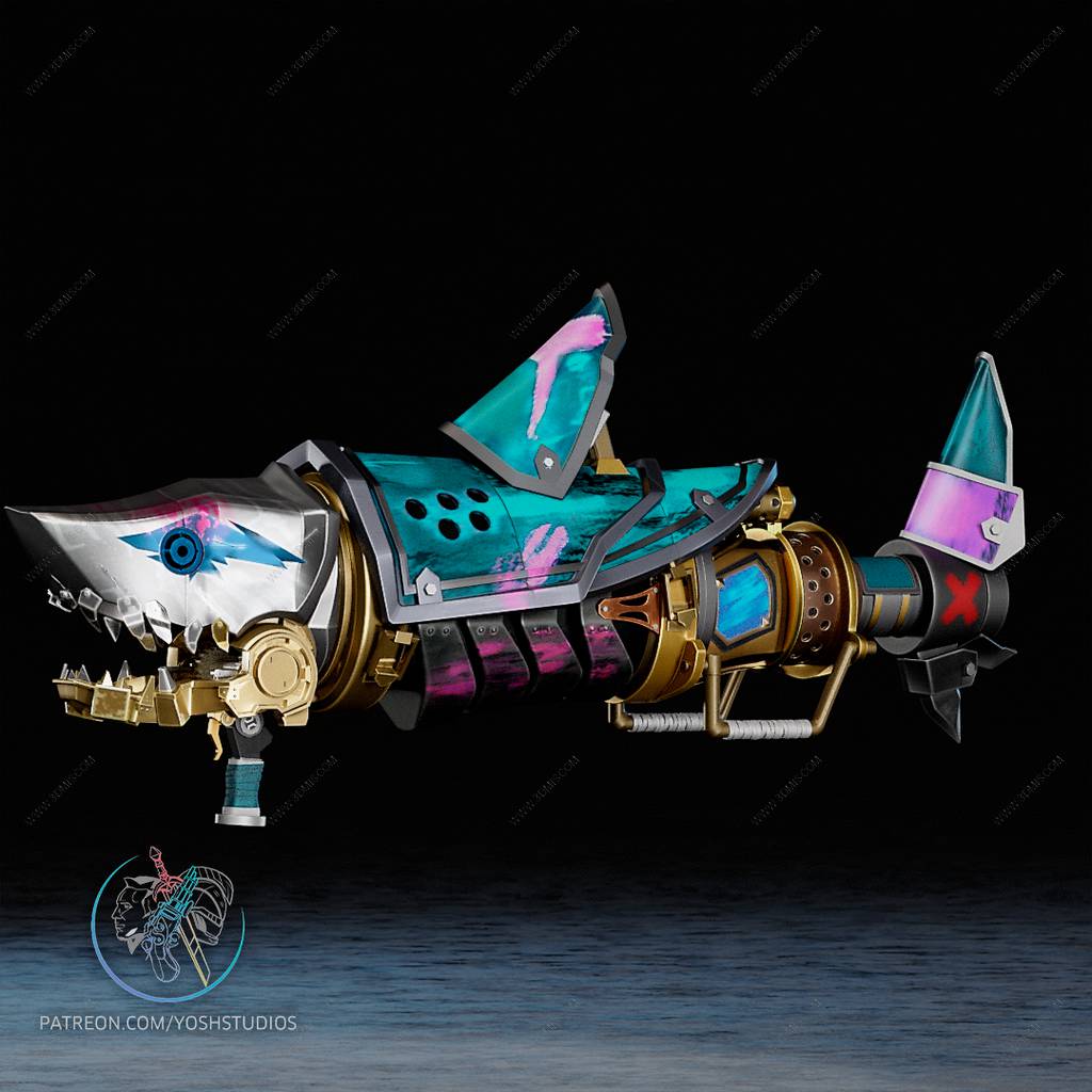 P站图纸印象馆 Yosh 英雄联盟 金克丝的鲨鱼炮 Yosh 英雄联盟 金克丝的鲨鱼炮