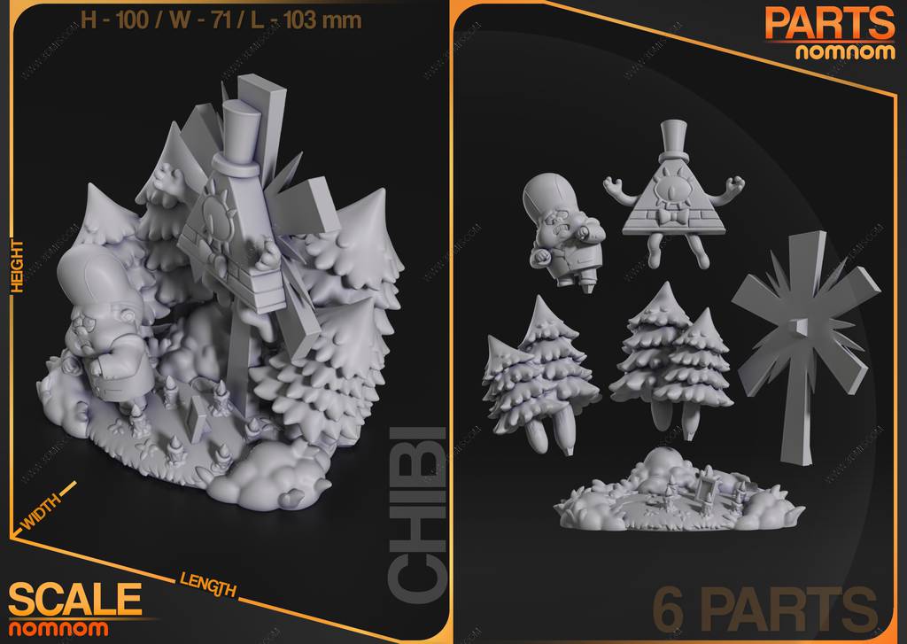 P站图纸印象馆 NomNom 怪诞小镇 比尔·赛弗 NomNom 怪诞小镇 比尔·赛弗