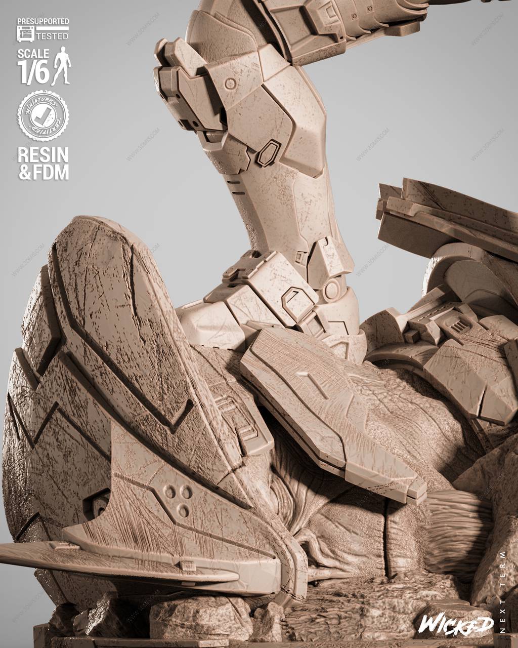 P站图纸印象馆 3DWicked 光环 士官长 3DWicked 光环 士官长