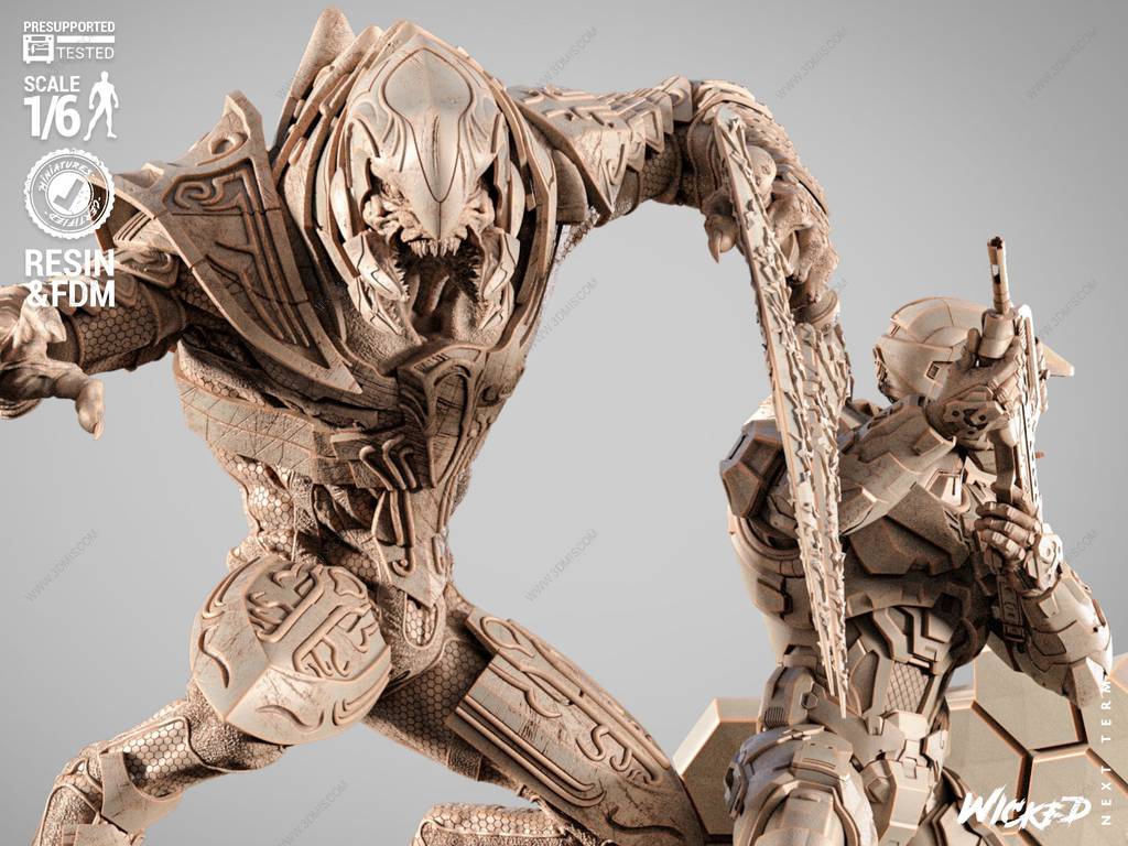 P站图纸印象馆 3DWicked 光环 仲裁者和士官长 3DWicked 光环 仲裁者和士官长