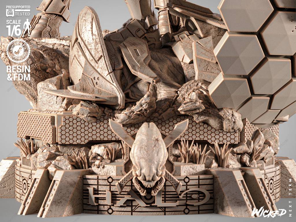 P站图纸印象馆 3DWicked 光环 仲裁者和士官长 3DWicked 光环 仲裁者和士官长