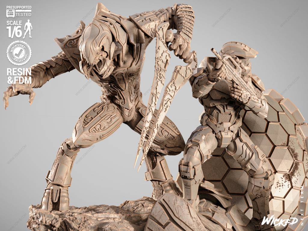 P站图纸印象馆 3DWicked 光环 仲裁者和士官长 3DWicked 光环 仲裁者和士官长