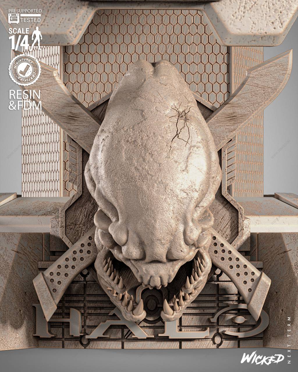 P站图纸印象馆 3DWicked 光环 士官长 3DWicked 光环 士官长