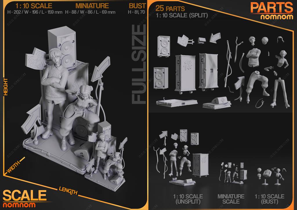 P站图纸印象馆 NomNom 猎魔女团 佐伊 NomNom 猎魔女团 佐伊