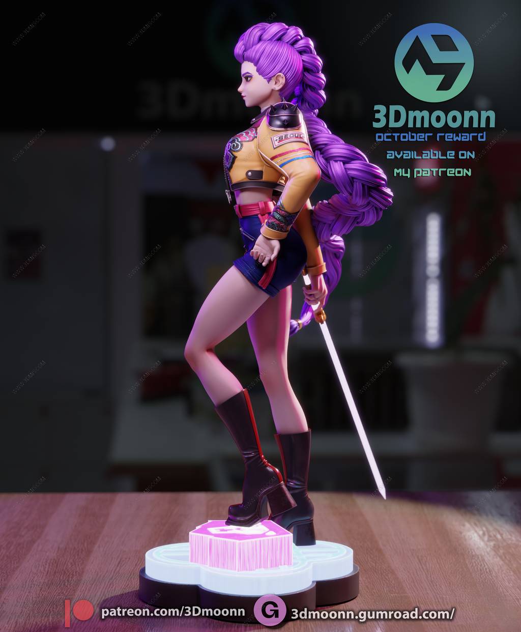 P站图纸印象馆 3Dmoonn 猎魔女团 鲁米 3Dmoonn 猎魔女团 鲁米