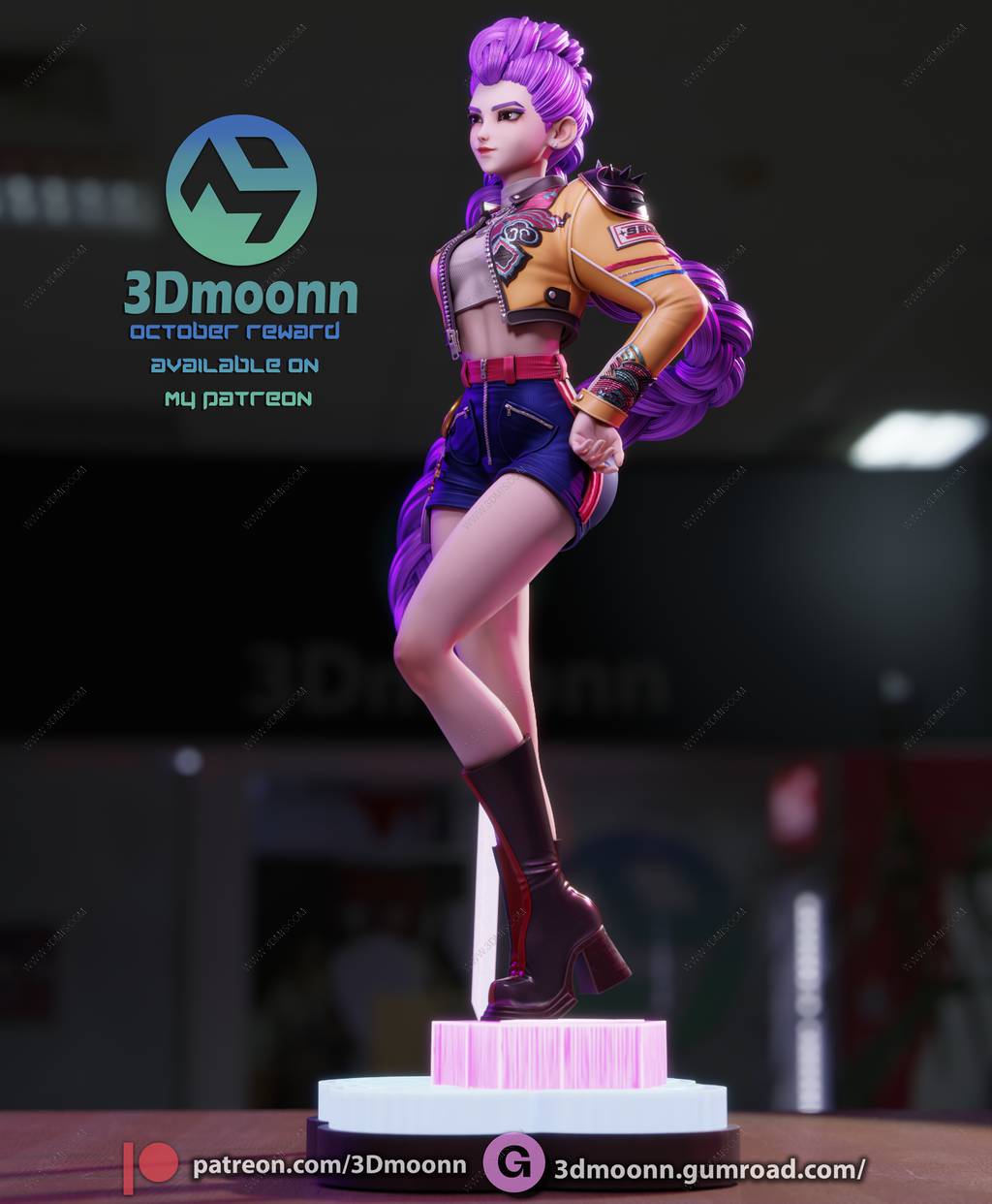P站图纸印象馆 3Dmoonn 猎魔女团 鲁米 3Dmoonn 猎魔女团 鲁米