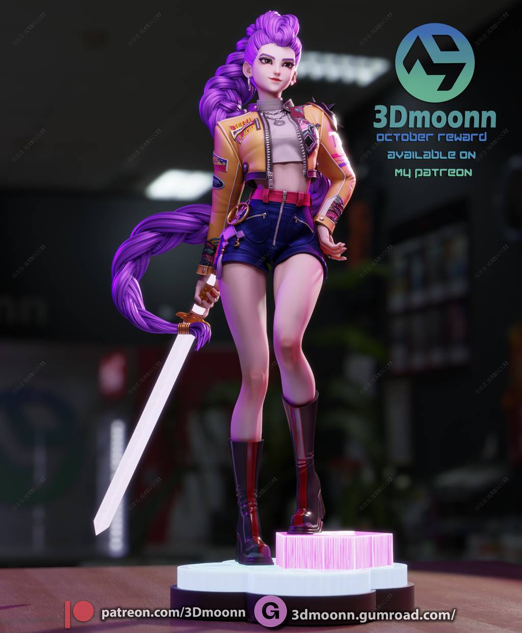 P站图纸印象馆 3Dmoonn 猎魔女团 鲁米 3Dmoonn 猎魔女团 鲁米