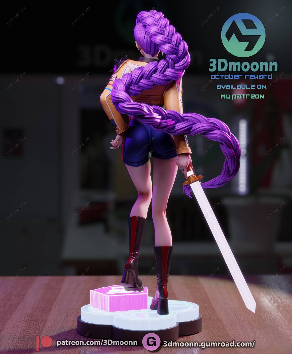 P站图纸印象馆 3Dmoonn 猎魔女团 鲁米 3Dmoonn 猎魔女团 鲁米