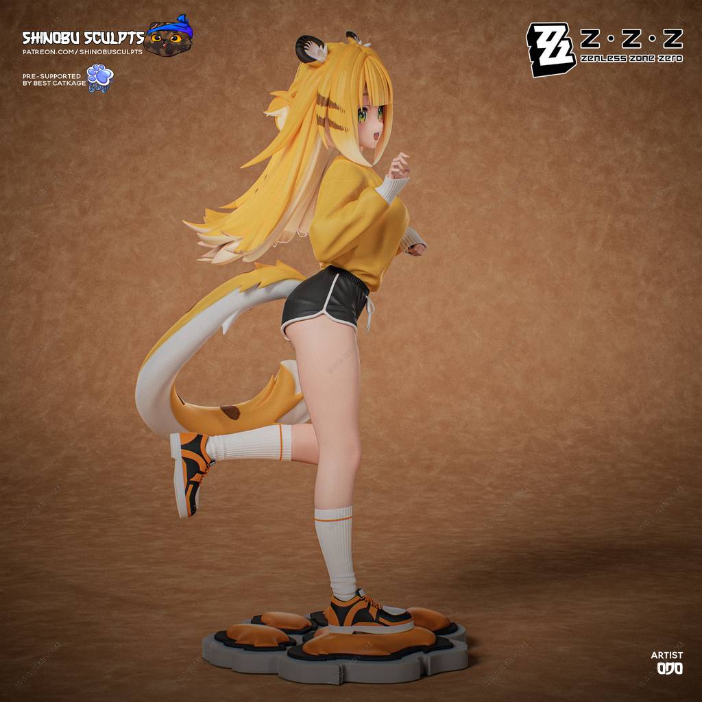 P站图纸印象馆 Shinobu Sculpts 绝区零 橘福福 Shinobu Sculpts 绝区零 橘福福
