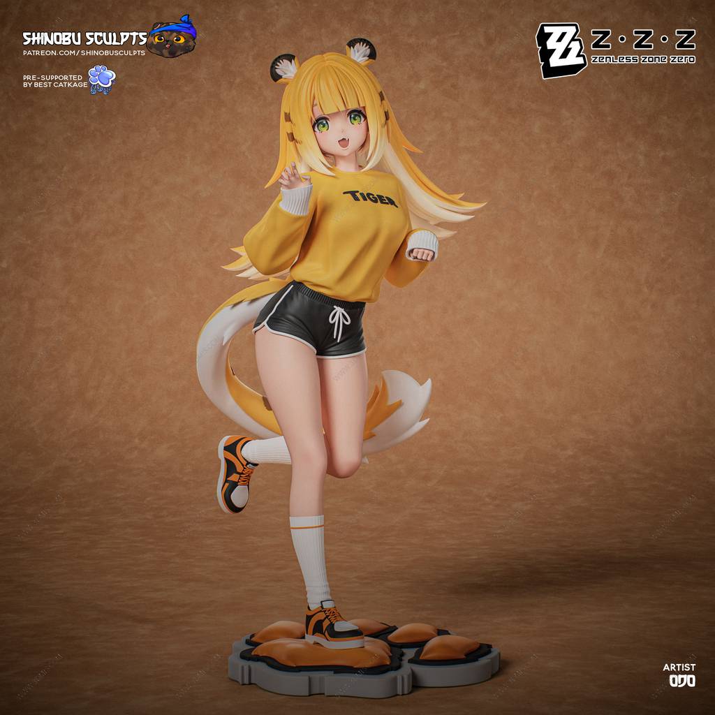 P站图纸印象馆 Shinobu Sculpts 绝区零 橘福福 Shinobu Sculpts 绝区零 橘福福