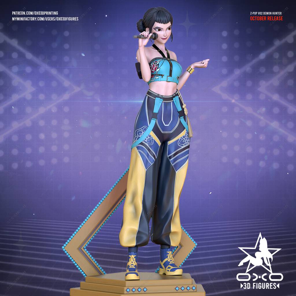 P站图纸印象馆 OXO3D 猎魔女团 佐伊 OXO3D 猎魔女团 佐伊