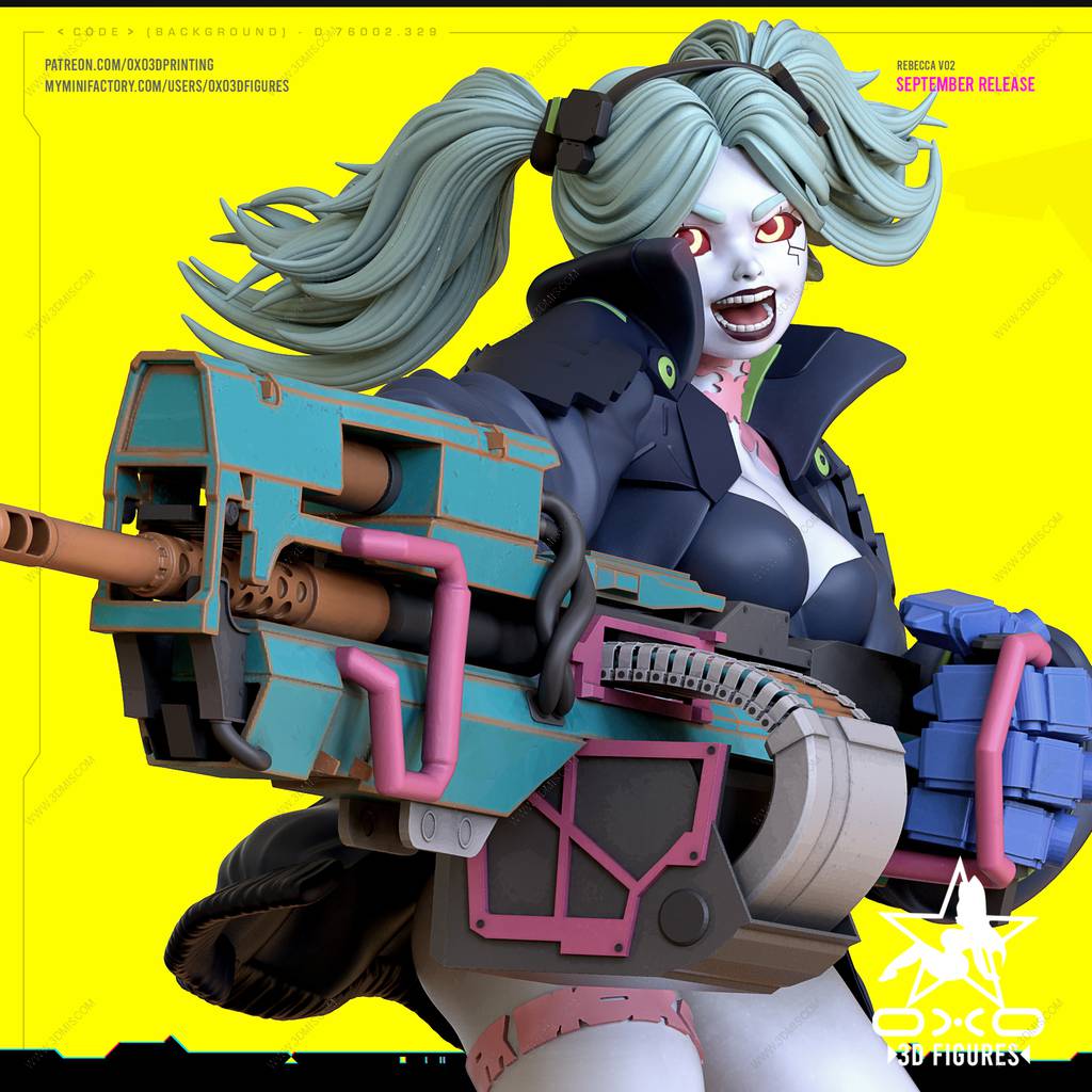 P站图纸印象馆 OXO3D 边缘行者 丽贝卡 OXO3D 边缘行者 丽贝卡