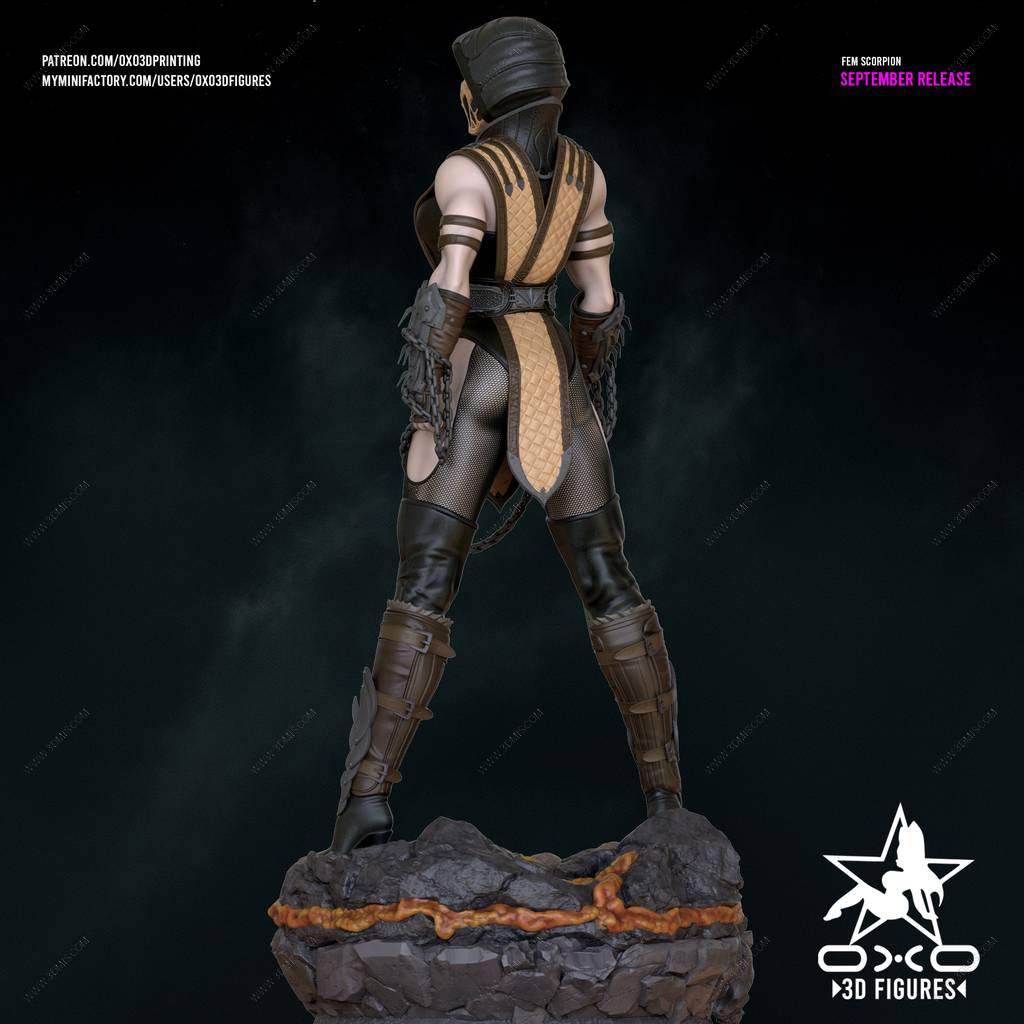 P站图纸印象馆 OXO3D 真人快打 蝎子 OXO3D 真人快打 蝎子