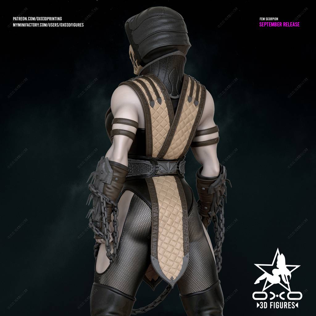 P站图纸印象馆 OXO3D 真人快打 蝎子 OXO3D 真人快打 蝎子