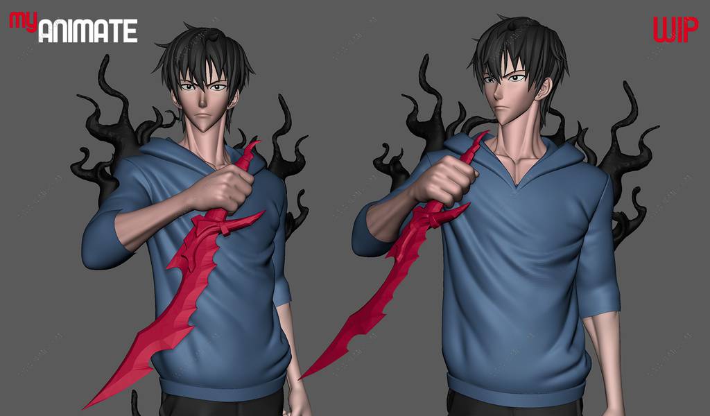 P站图纸印象馆 MyAnimate 我独自升级 程肖宇 MyAnimate 我独自升级 程肖宇