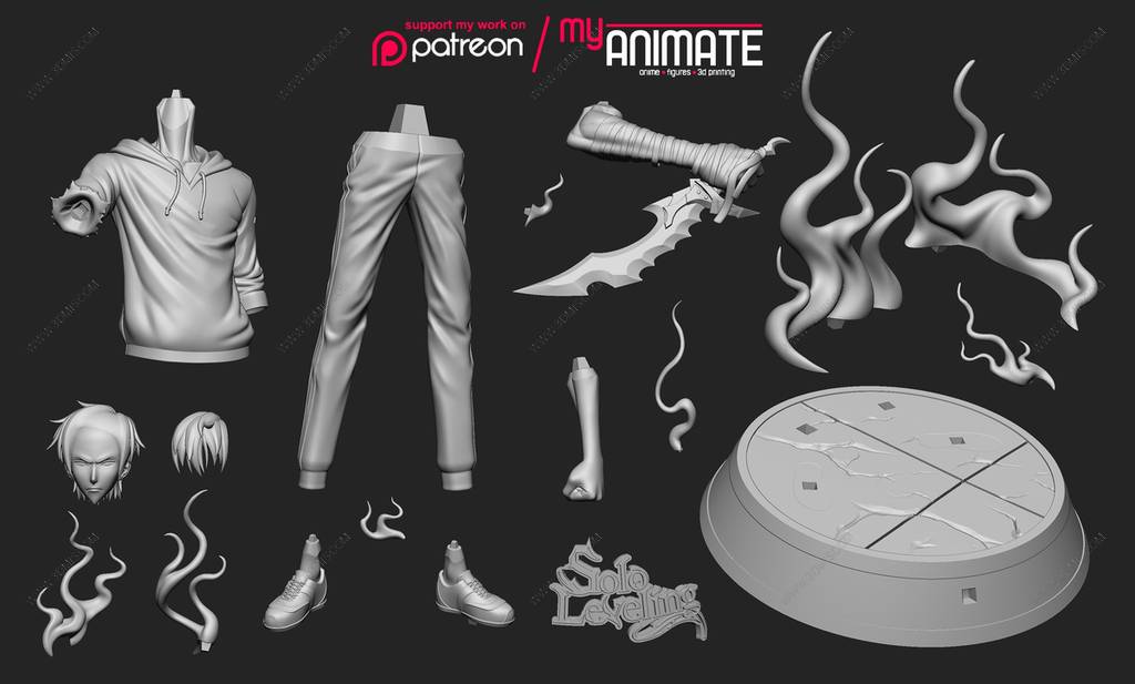 P站图纸印象馆 MyAnimate 我独自升级 程肖宇 MyAnimate 我独自升级 程肖宇