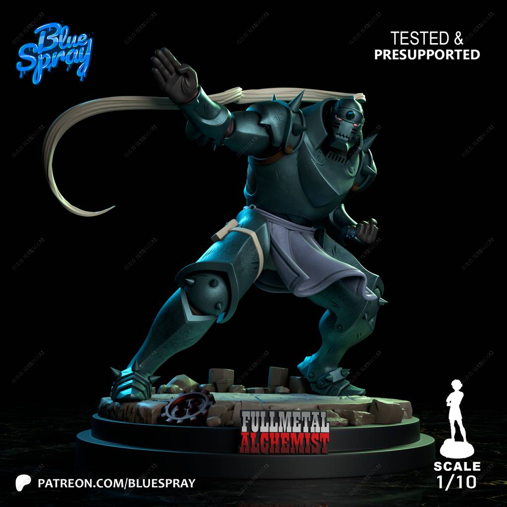 P站图纸印象馆 Blue Spray 钢之炼金术师 艾尔冯斯·艾尔利克 Blue Spray 钢之炼金术师 艾尔冯斯·艾尔利克