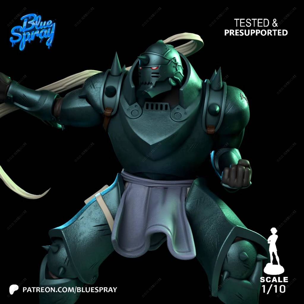 P站图纸印象馆 Blue Spray 钢之炼金术师 艾尔冯斯·艾尔利克 Blue Spray 钢之炼金术师 艾尔冯斯·艾尔利克